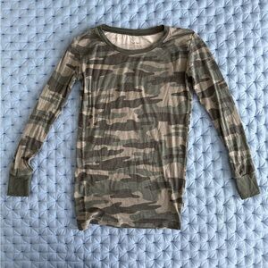 Little Sleepies Green Camouflage Pajama Set